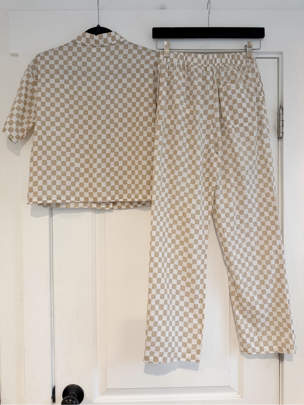 Mod Ref Checked Linen Blend Set - S - Picture 2 of 5